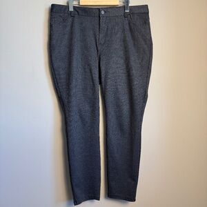Karl Lagerfeld Paris Women's Patterned Dress Trouser Pants Gray 16 Career Office